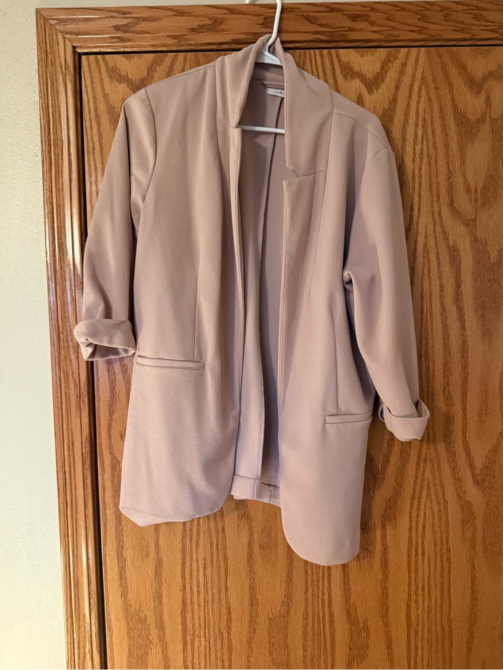 Maurices Blush Pink Open Front Blazer